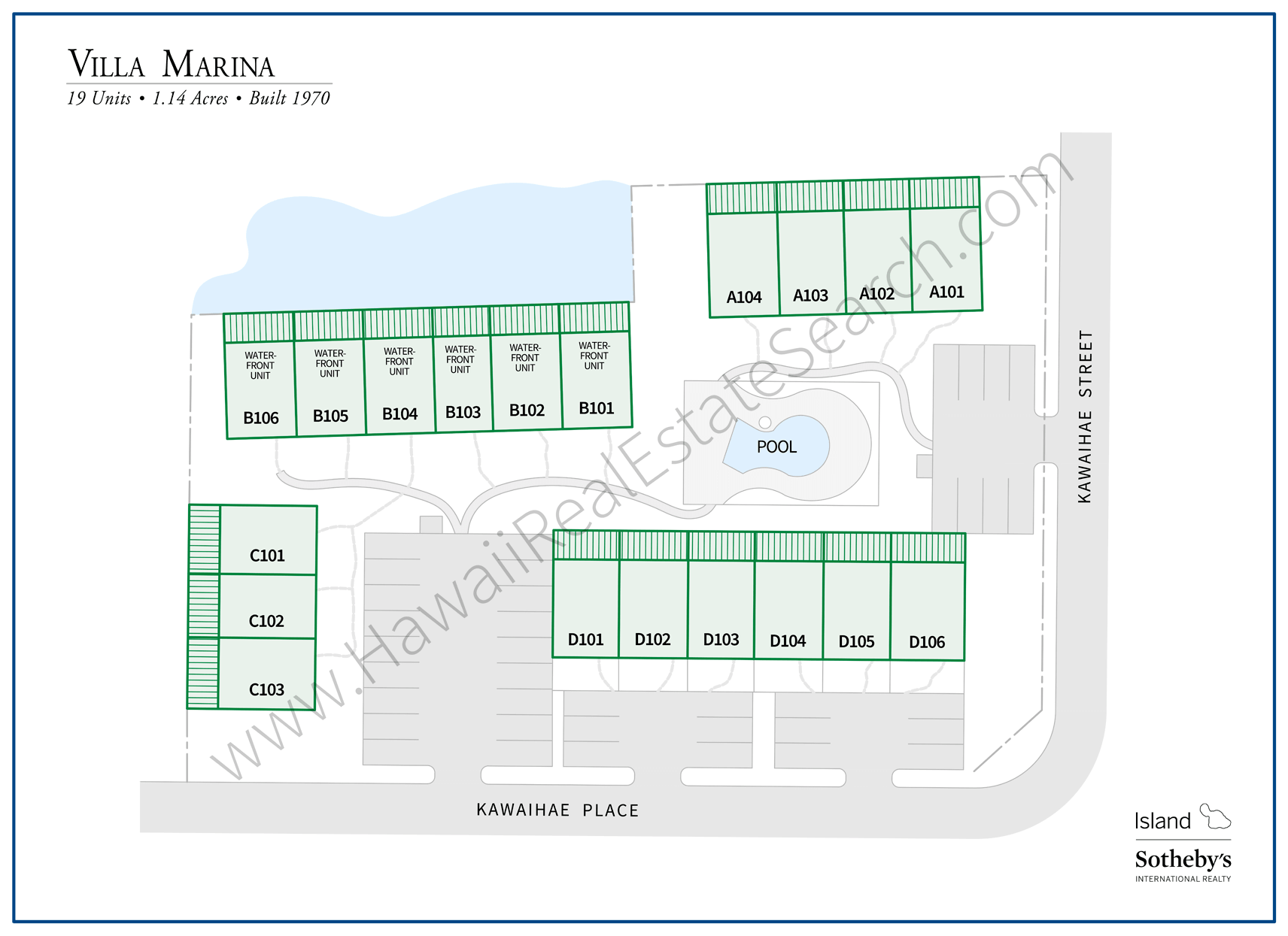 Villa Marina Property Map